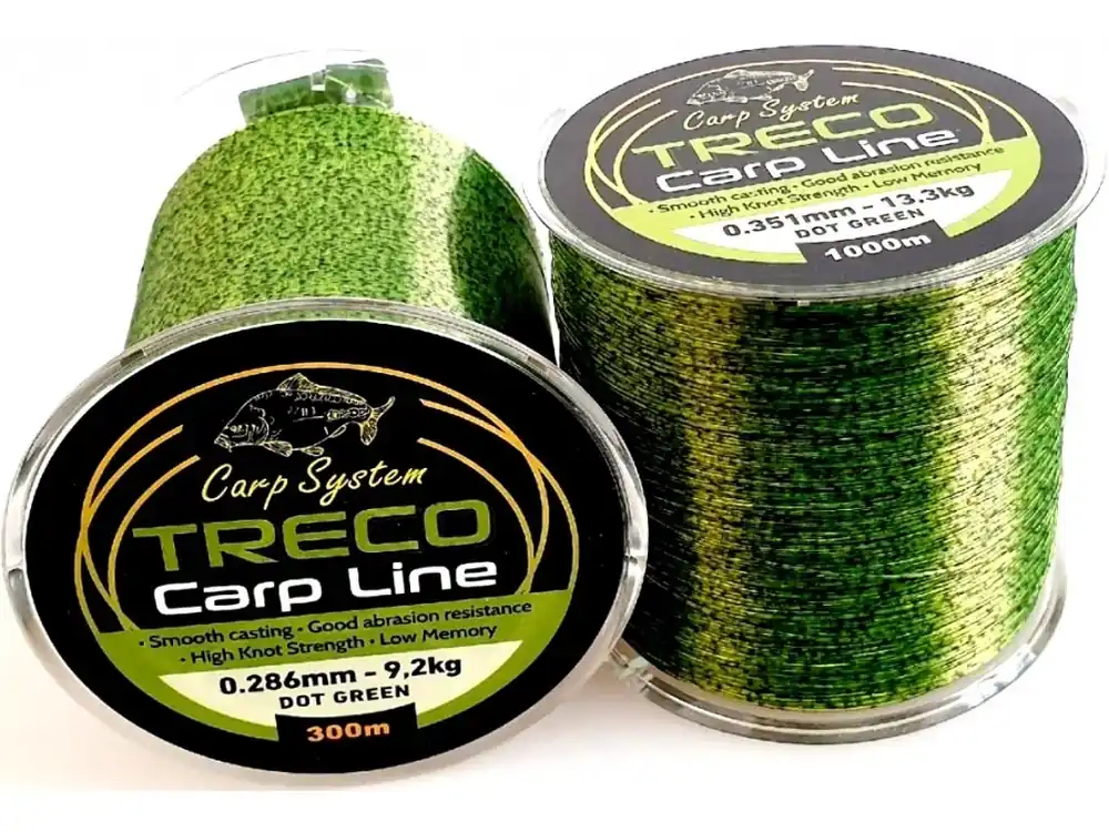 Výprodej Vlasec Carp System Treco Carp Line Dot Green 300 m