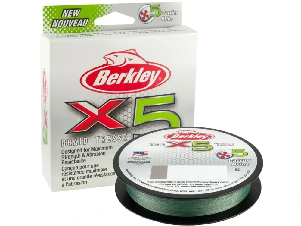 Berkley X5 Low Vis Green pletená šňůra 150 m Nejlepší Cena