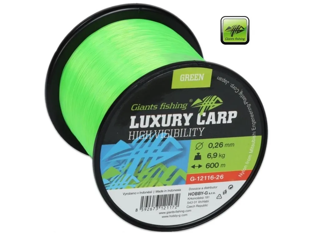 Akční Nabídka Giants Fishing vlasec Luxury Carp High-Visibility Green 1200 - 1600 m