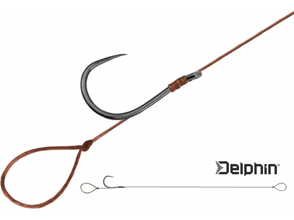 Feederový návazec Delphin Proxi 8 Loop SMUTER / 6 ks Levný