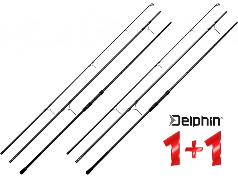 Kaprové pruty Delphin CORSA Black Carp 390 cm/3,50 lbs (3 díly) - AKCE 1+1 Zlevněný