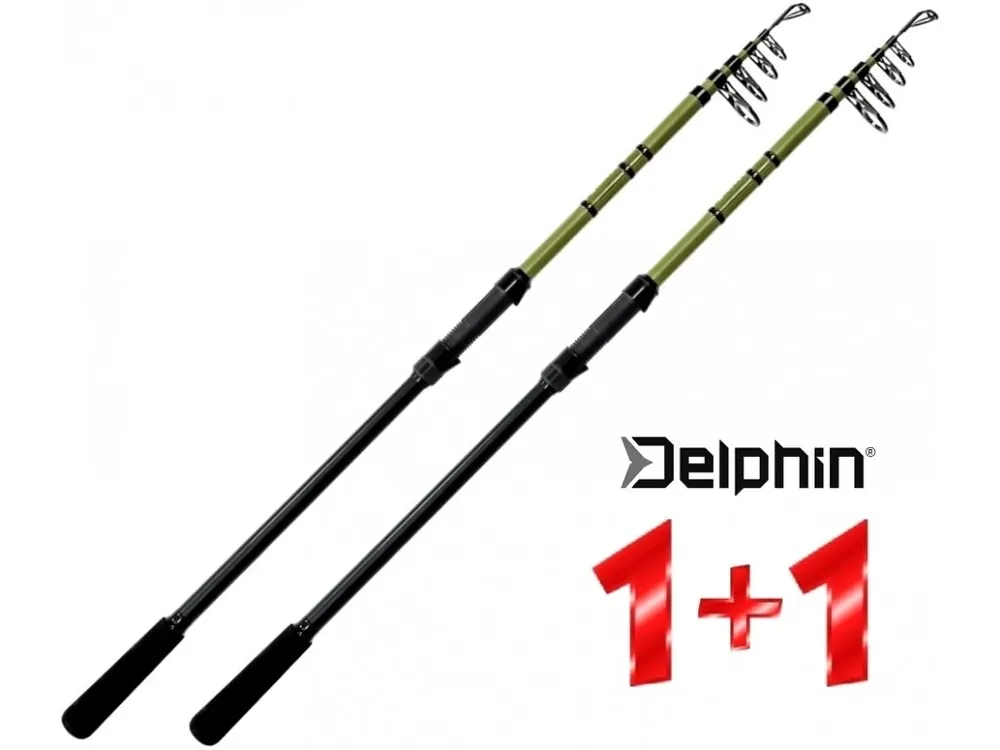 Teleskopické kaprové pruty Delphin PARTISAN Tele 330 cm/110 g - AKCE 1+1 Časově Omezené