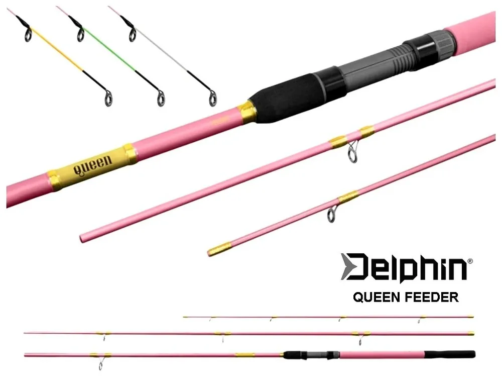 Finální Výprodej Prut Delphin QUEEN Feeder + 3 špičky
