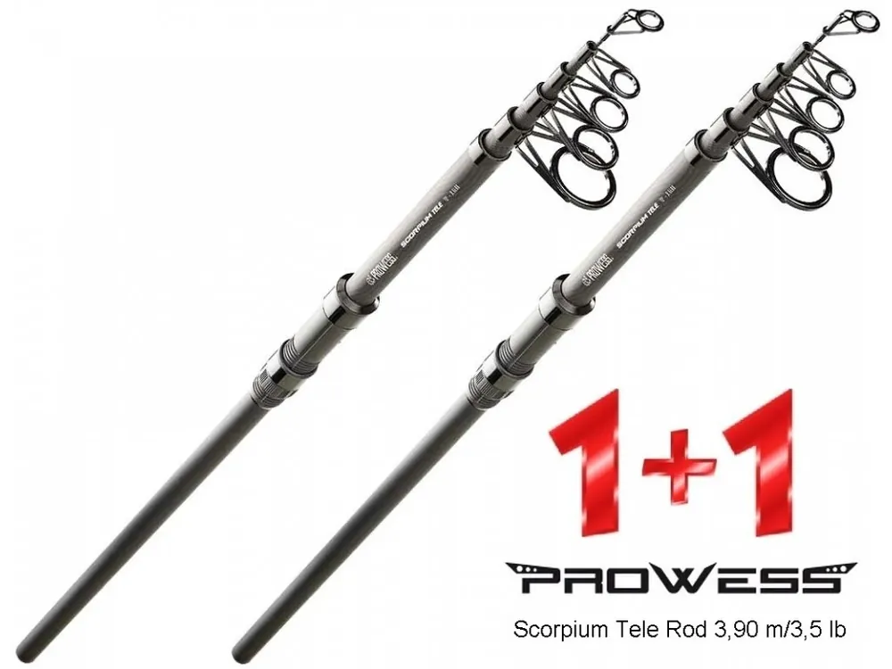 Sezónní Sleva Prowess teleskopické pruty Scorpium Tele 3,90 m/3,5 lb - AKCE 1+1