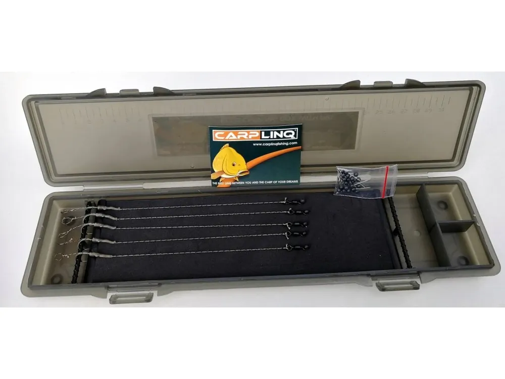 Carp Linq Ecco Carp Rig Box s 5 hotovými návazci (25lb vel.6) Koupit Online