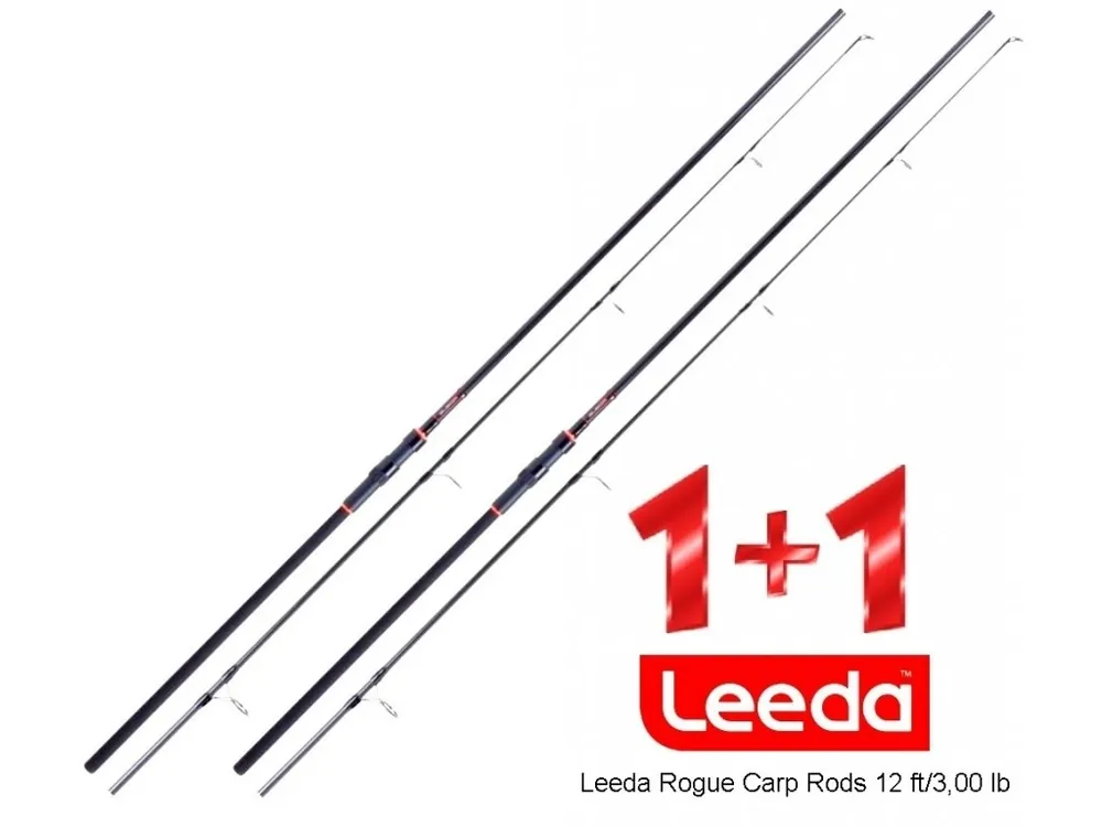 Tovární Cena Leeda prut Rogue Carp Rods 12 ft/3,00 lb - AKCE 1+1