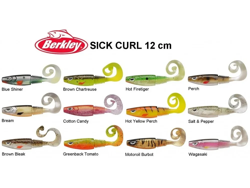 Nízká Cena Berkley Sick Curl gumová nástraha 12 cm