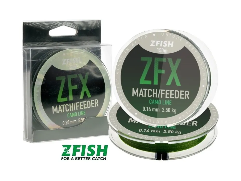 Zfish vlasec ZFX Match/Feeder Camo Line 150 m Vrácení Zdarma