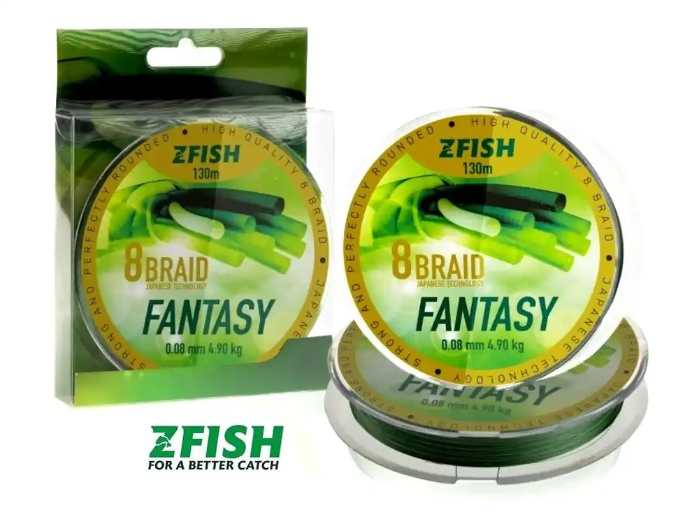 Zfish pletená šňůra Fantasy 8-Braid 130 m Nejlepší Cena