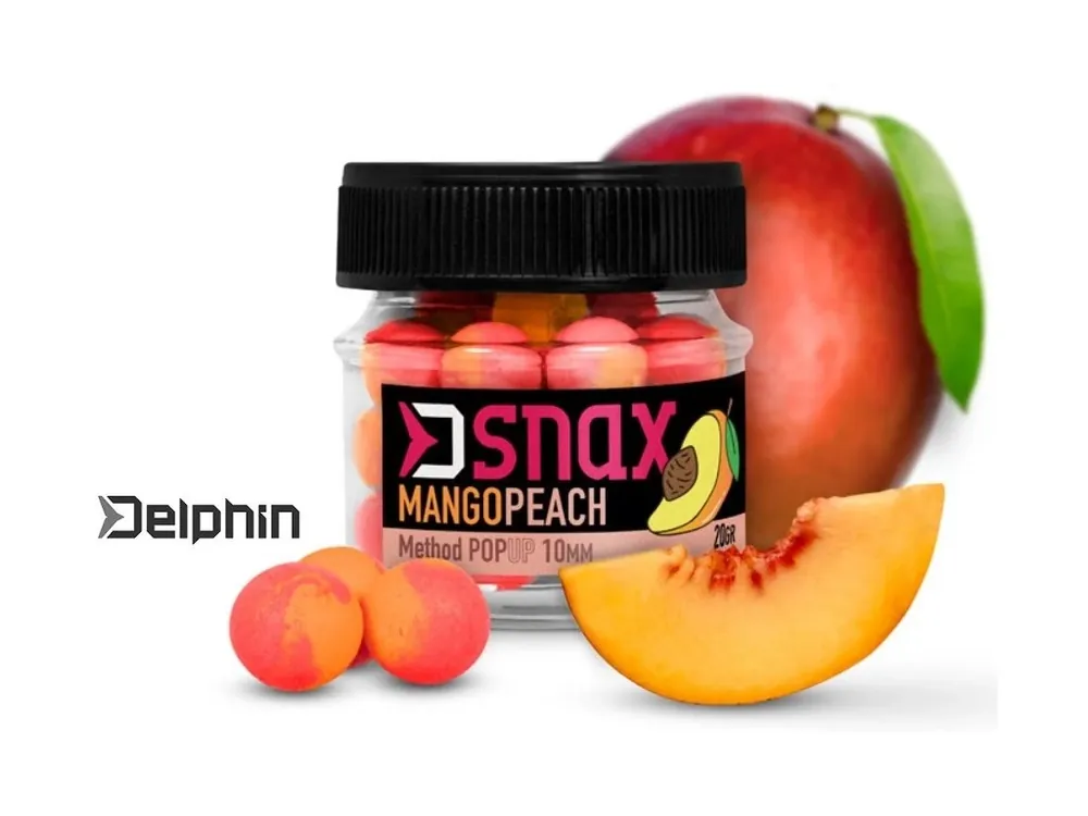 Delphin nástraha D SNAX POP UP Mango-Broskev 20 g Nejlepší Volba