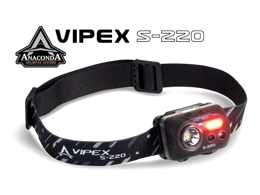 Anaconda Vipex S 220 Headlight čelová svítilna Jen Po Omezenou Doba