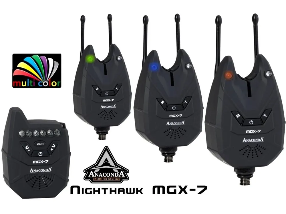 Akční Cena Anaconda Nighthawk MGX-7 3er Set Multicolor sada hlásičů záběru