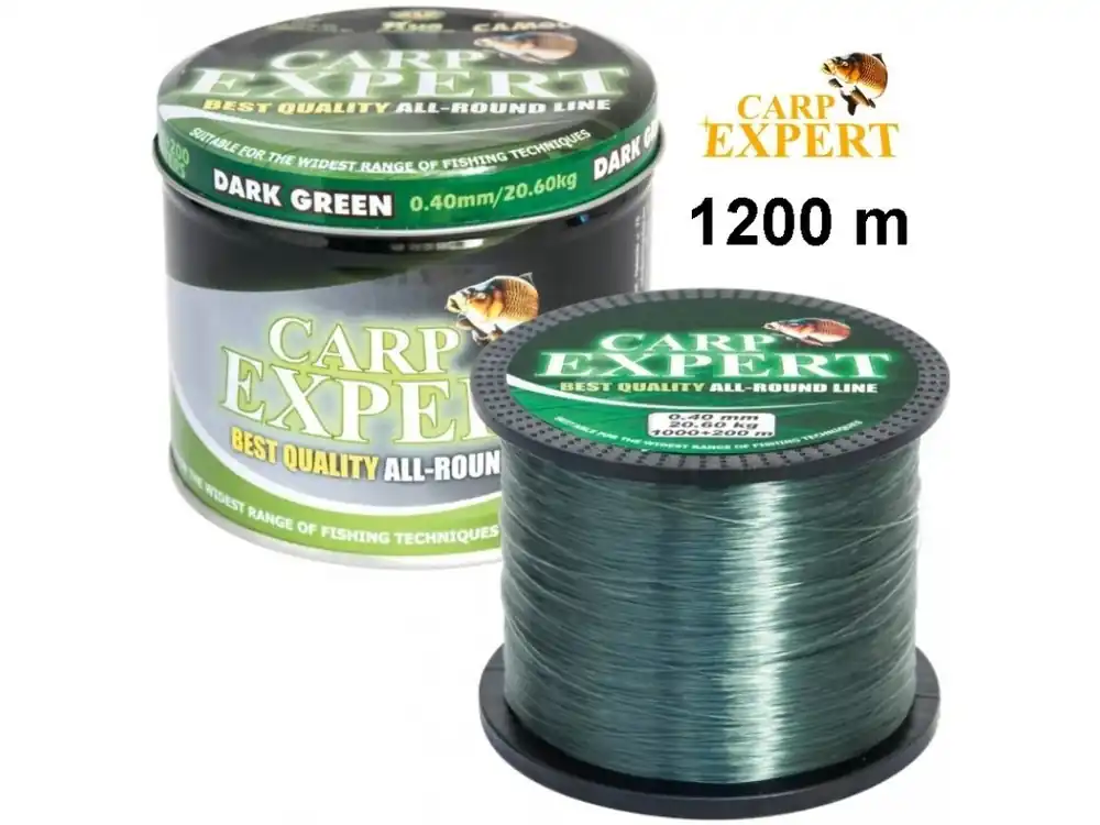 Nejprodávanější Rybářský vlasec Carp Expert Dark Green Fishing Line 1200 m