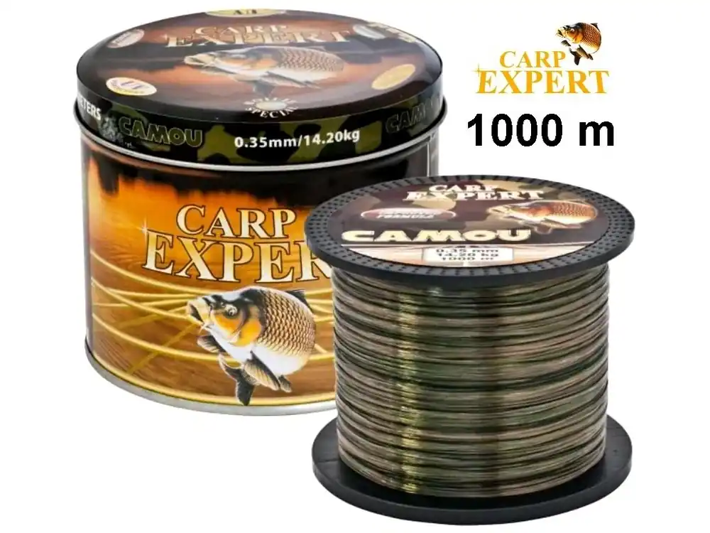 Zlevněný Rybářský vlasec Carp Expert Camou Fishing Line 1000 m