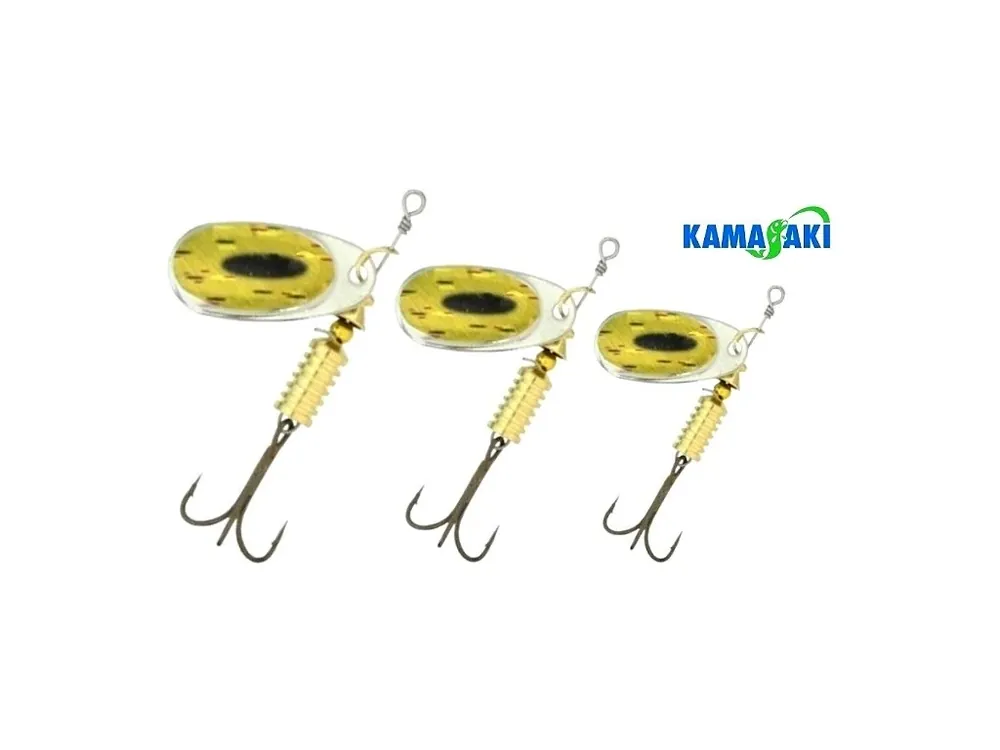 Kamasaki rotační třpytka Gold Star Falcon Black Eye Gold Jen Po Omezenou Doba
