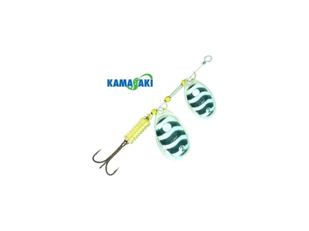Kup Teď Kamasaki rotační třpytka Gold Star Stork Tandem Black/Silver