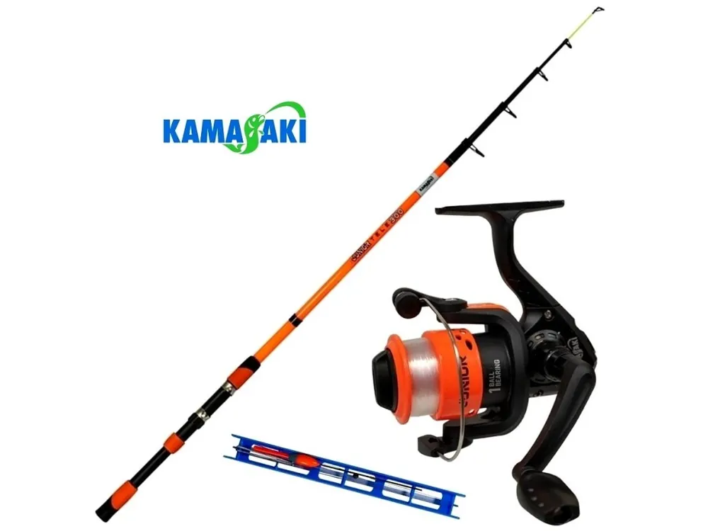 Jen Po Omezenou Doba Kamasaki dětský rybářský set Junior Set Orange