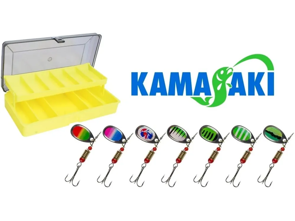 Koupit Online Kamasaki sada rotačních třpytek Maxi Spinner Set with Two Tray Box