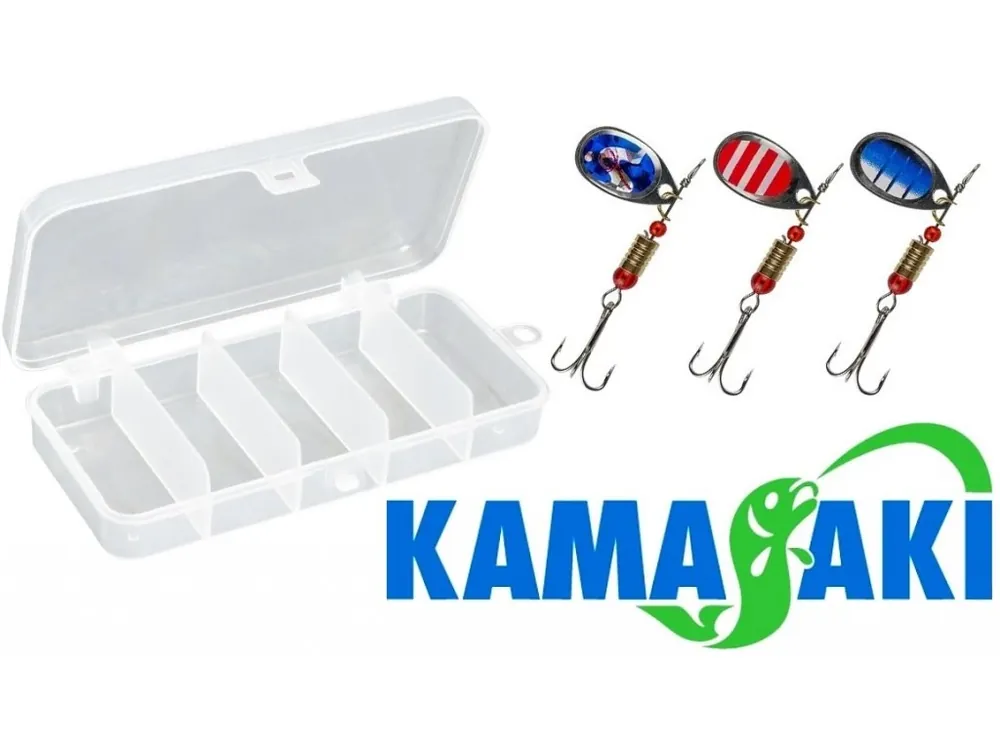Kamasaki sada rotačních třpytek Mini Spinner Set with Box Levný