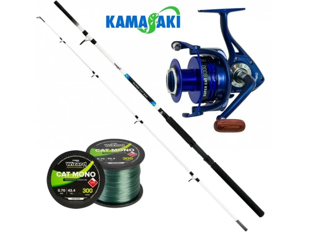 Značkový Kamasaki sumcový set Super Cat Catfish 300 cm