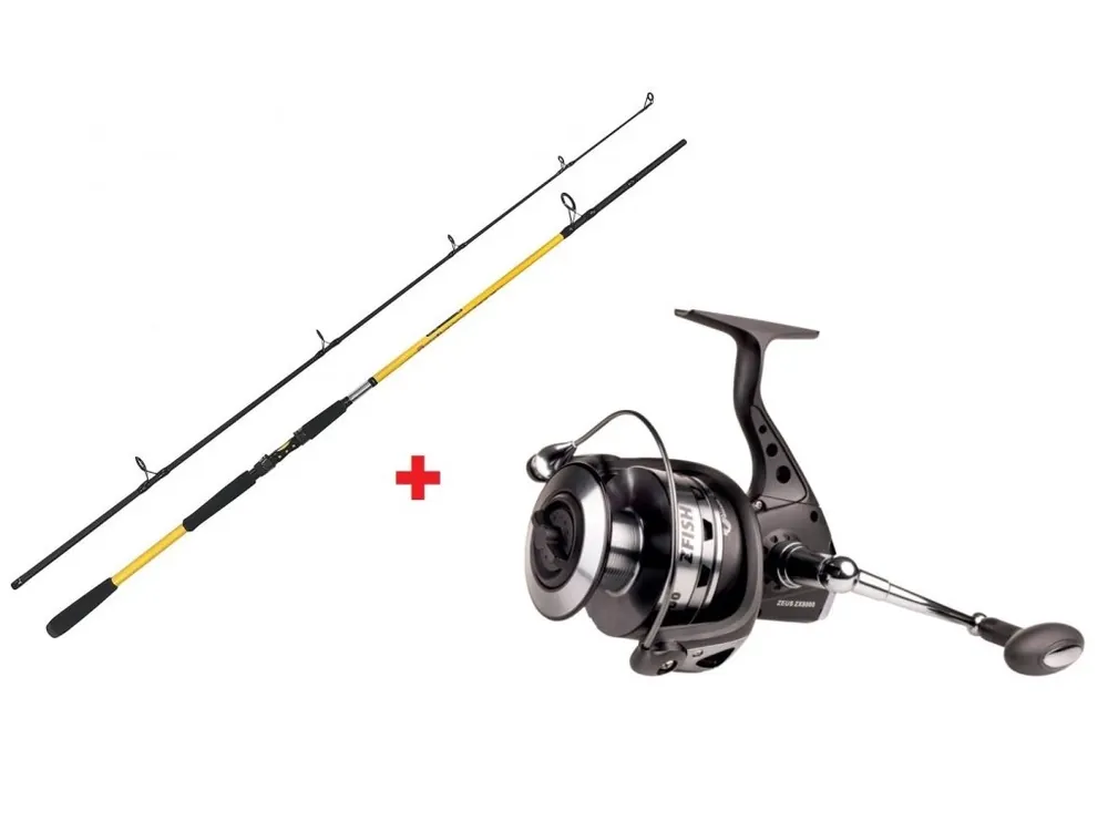 Sezónní Sleva Zfish Combo prut Kodiak 2,40 m/100-250 g + naviják Zeus ZX 8000