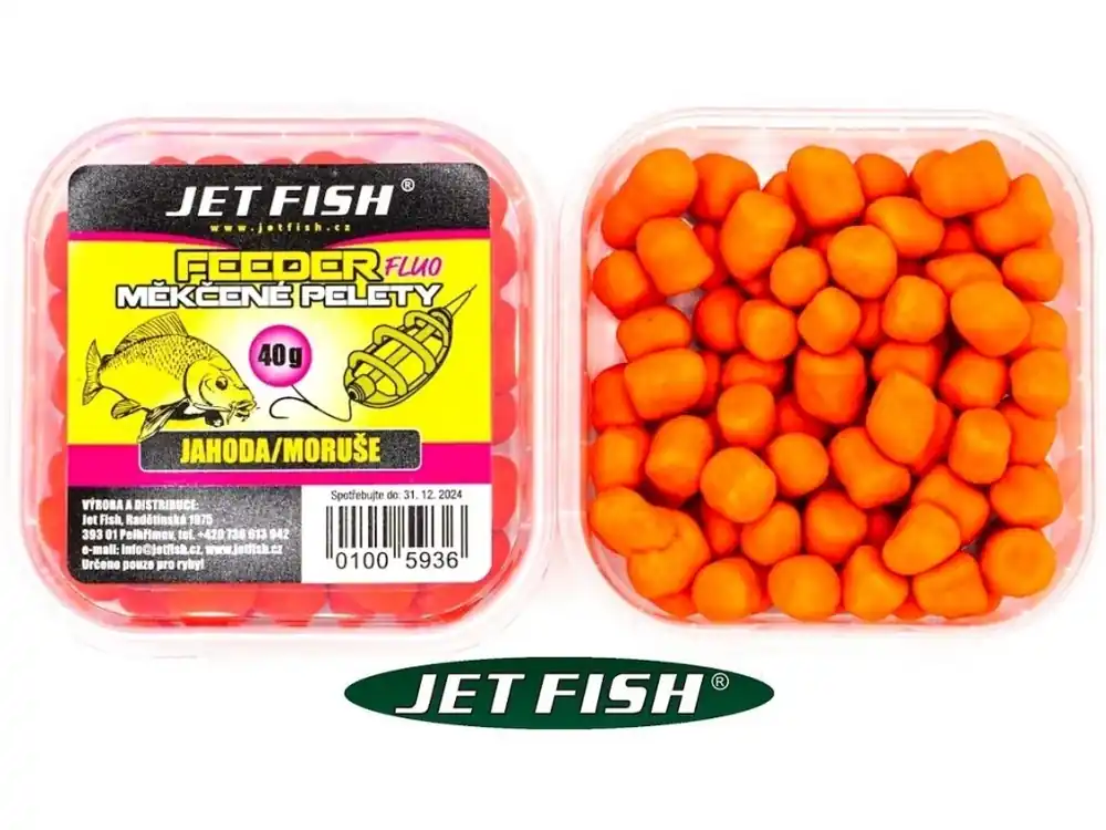 Jet Fish Feeder fluo měkčené pelety 40 g Jen Po Omezenou Doba