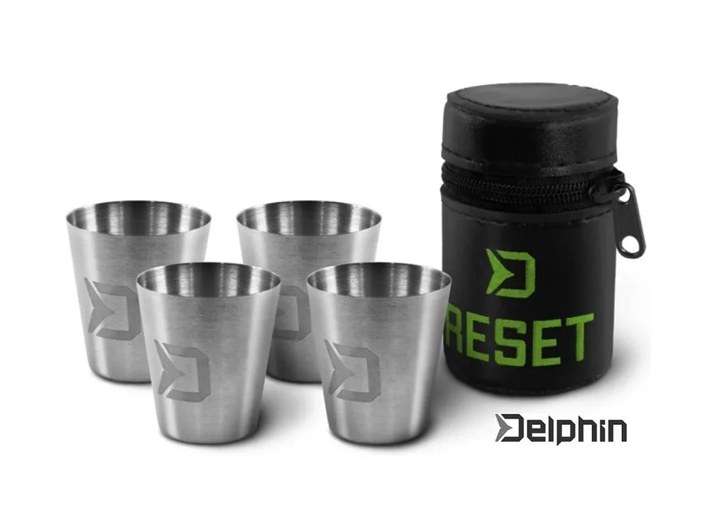Set nerezových pohárků Delphin RESET 4v1 Oblíbený
