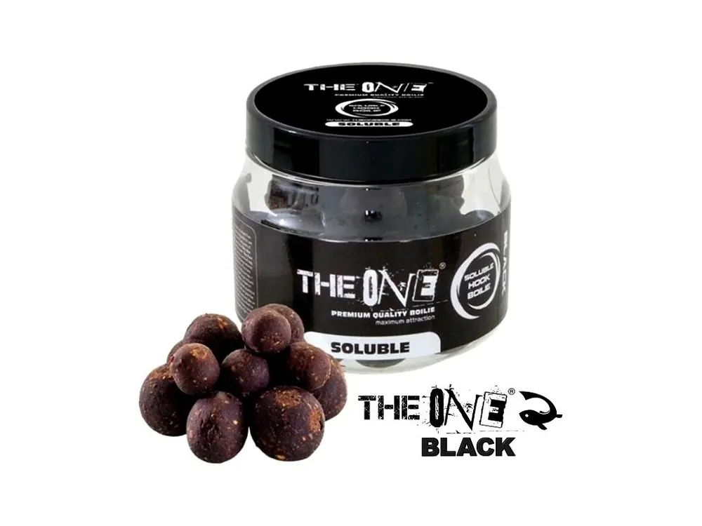 Hook boilies The One Black Soluble Squid - Plum 14-18-20 mm/150 g Oblíbený