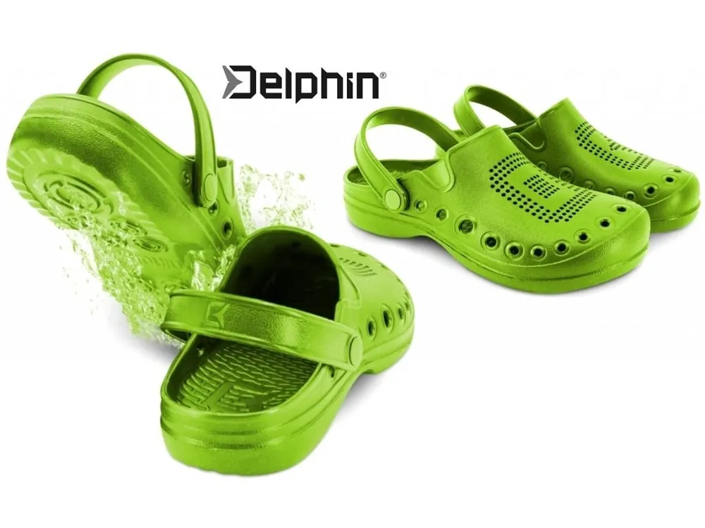 Pantofle Delphin OCTO limetkově zelené Super Cena
