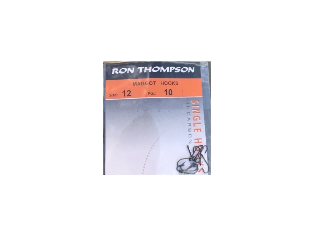 Háčky Ron Thompson Maggot Hook 10ks Nová Kolekce
