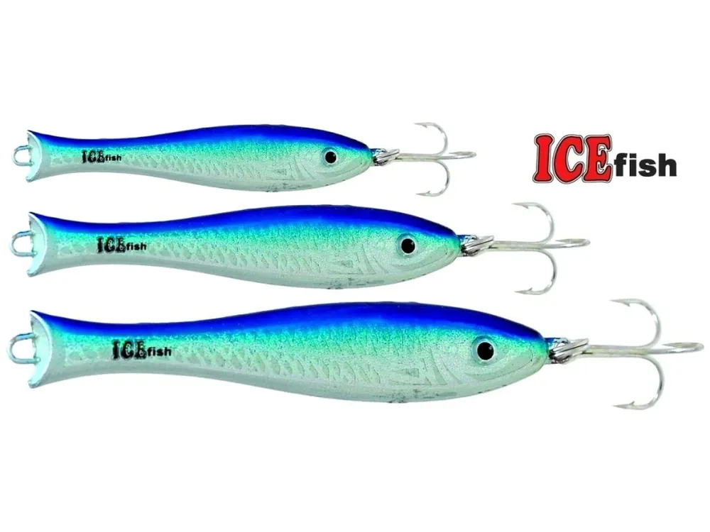 Expresní Doručení ICE Fish pilker 3D modro-stříbrný