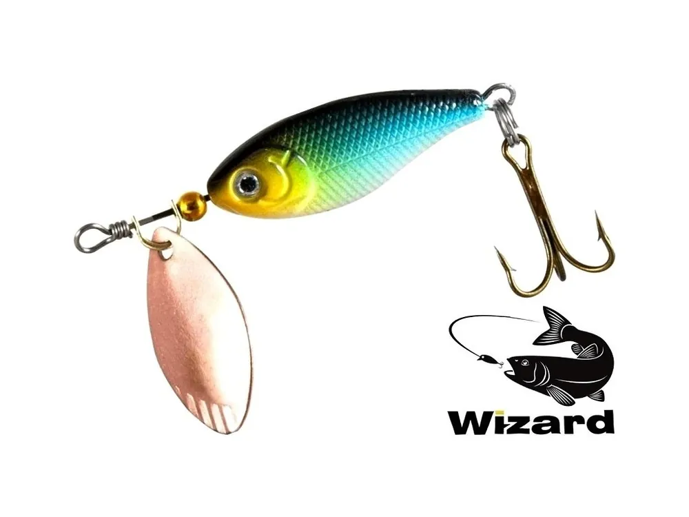 Nástraha na tlouště Wizard Chub Spinner Blue 4 cm/8 g Sezónní Sleva