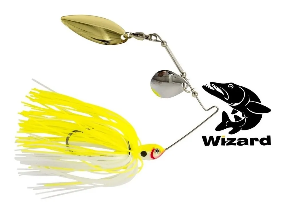 Vrácení Zdarma Nástrahy na štiky Wizard Spinnerbait White-Lemon