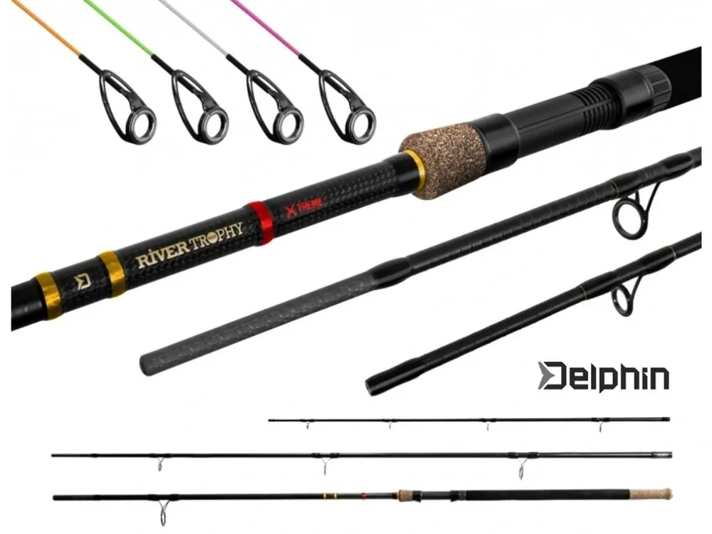 Sezónní Sleva Prut Delphin RIVER Trophy NXT X-TREME 400 cm/250 g + 4 špičky