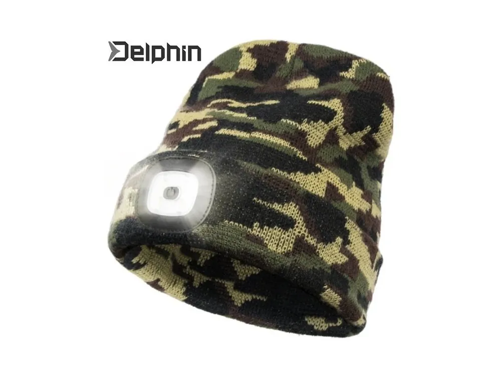 Hit Sezóny Zimní čepice Delphin CamouLED