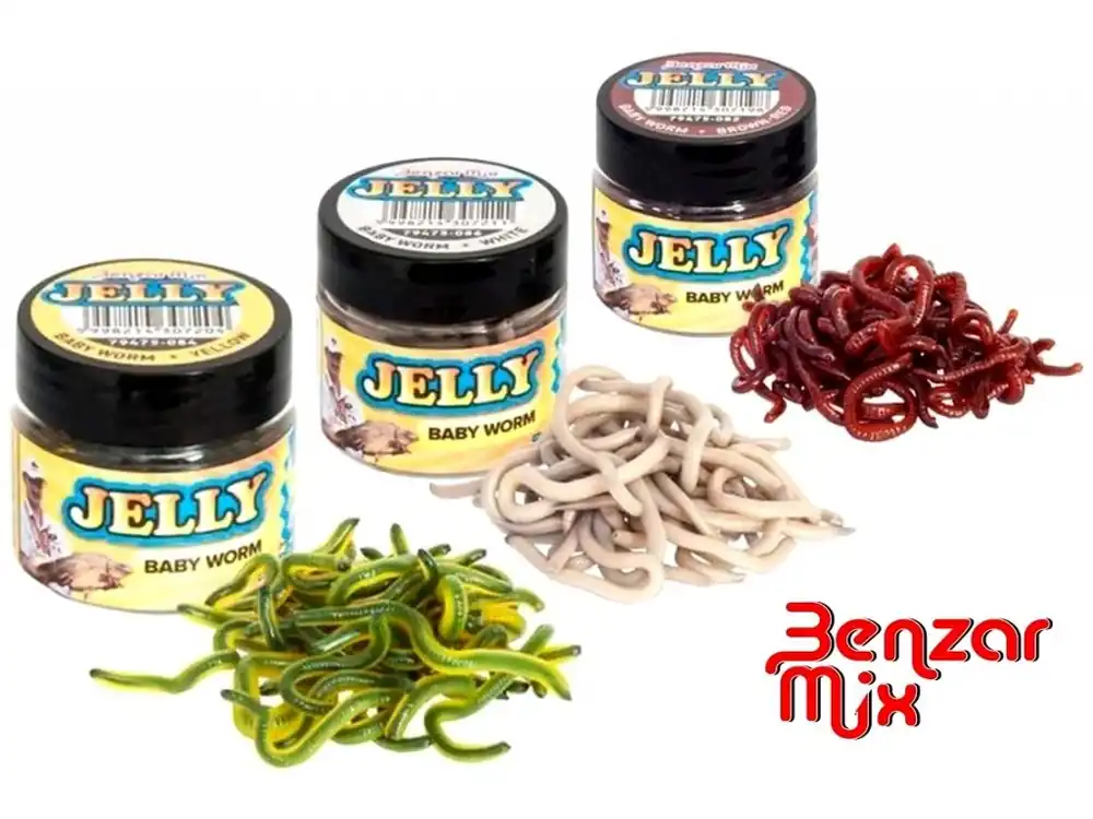 Benzar Mix Jelly Baits Baby Worm umělí červi 30 ml Jen Po Omezenou Doba