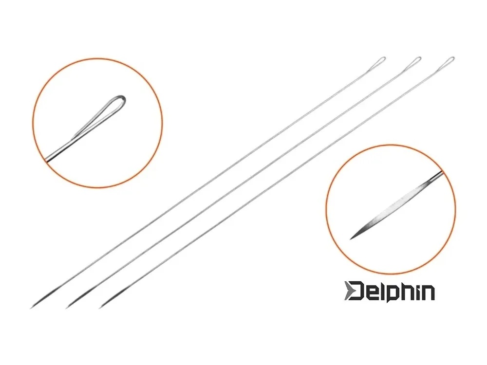 Expresní Doručení Prošívací jehla Delphin FISHY 15 cm/3 ks