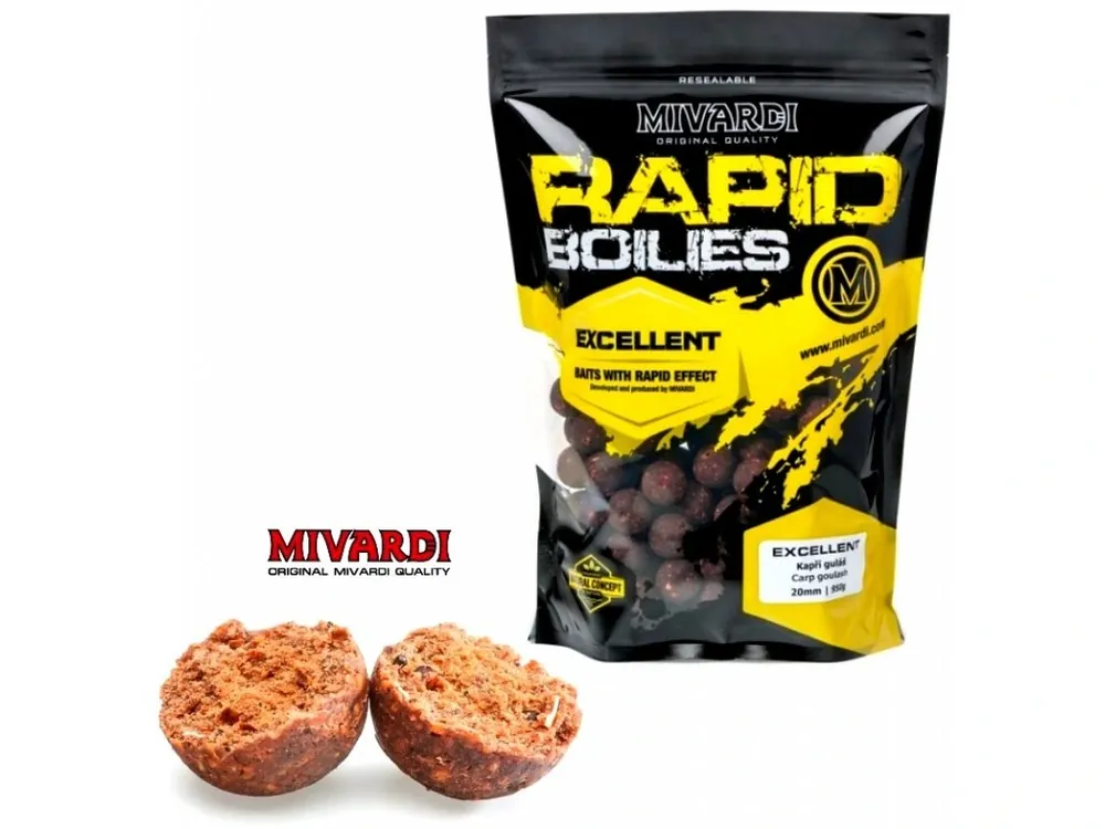 Mivardi Rapid boilies Excellent Kapří guláš 950 g Hit Sezóny