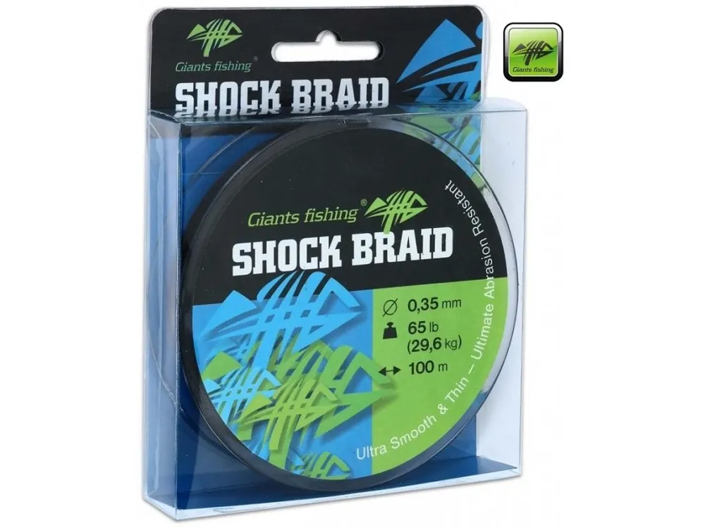 Giants Fishing splétaná šňůra Shock Braid Green 100 m Hit Sezóny