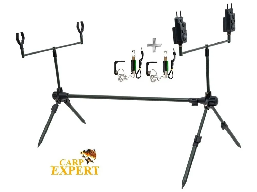 Odeslání Ihned Carp Expert rybářský stojan Advancer Rodpod Kit + hlásiče záběru a swingery