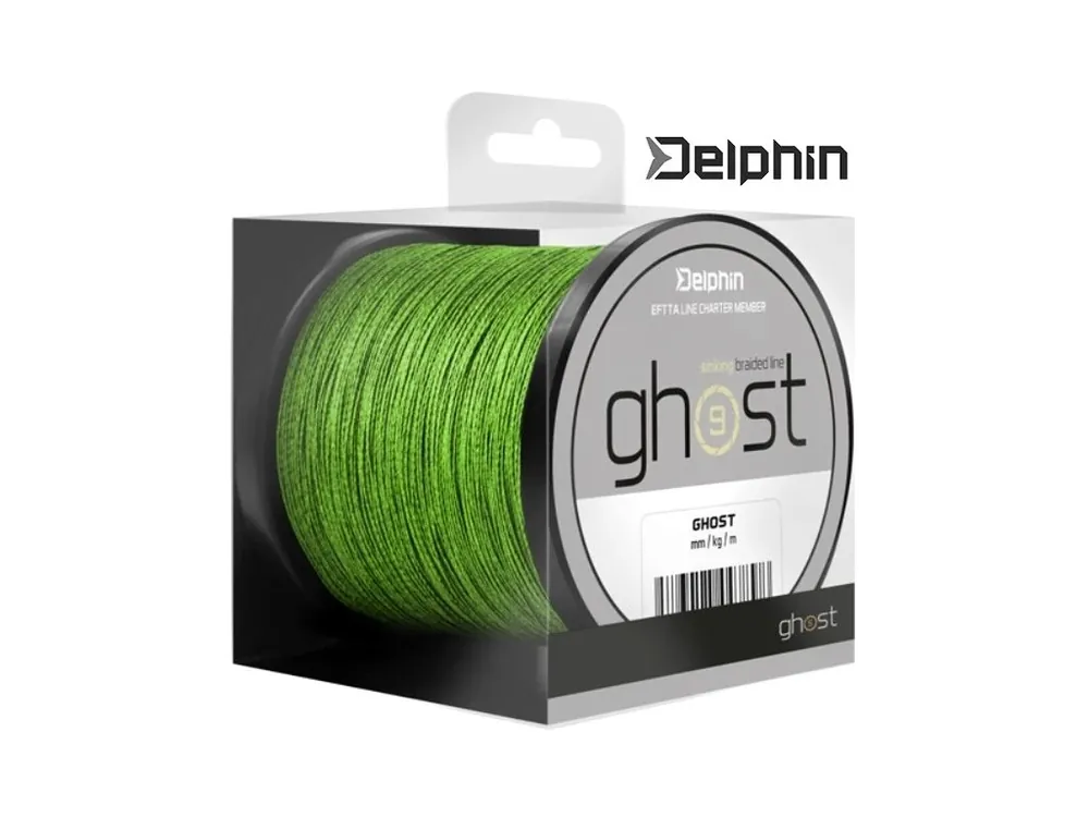 Omezená Nabídka Delphin GHOST 8+1 zelená kaprařská šňůra 200 m