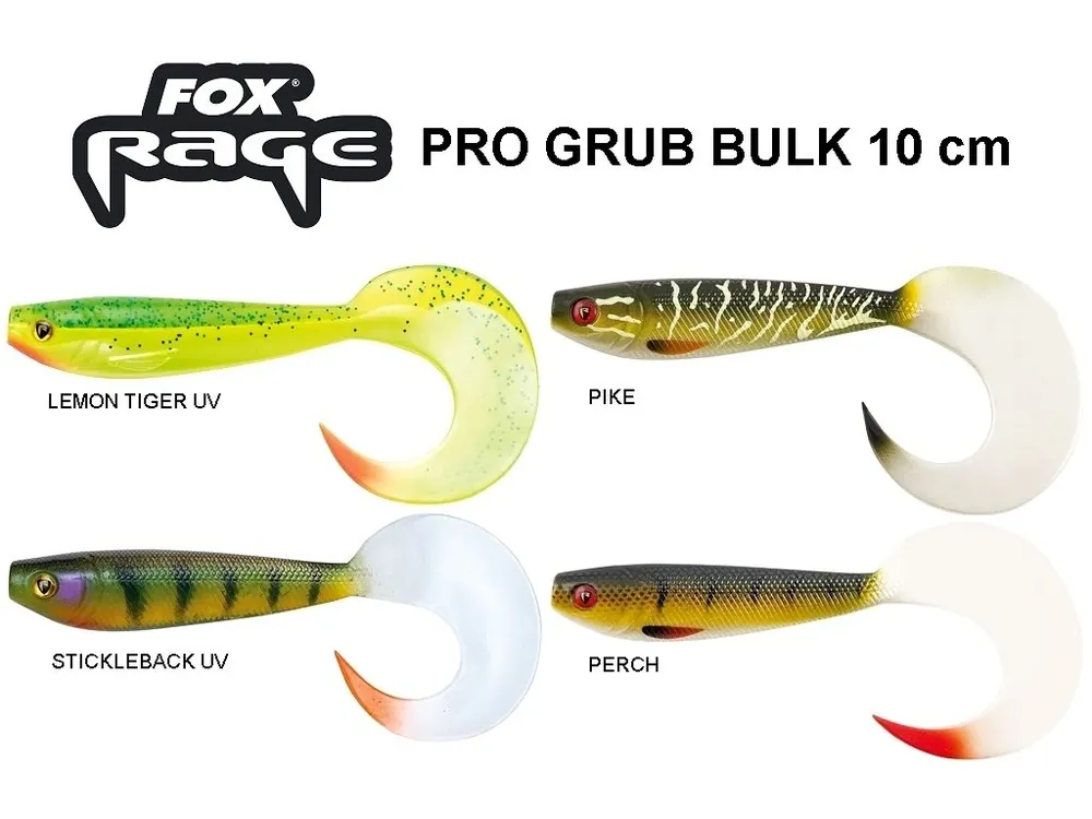 Levný FOX Rage gumová nástraha Pro Grub Bulk 10 cm