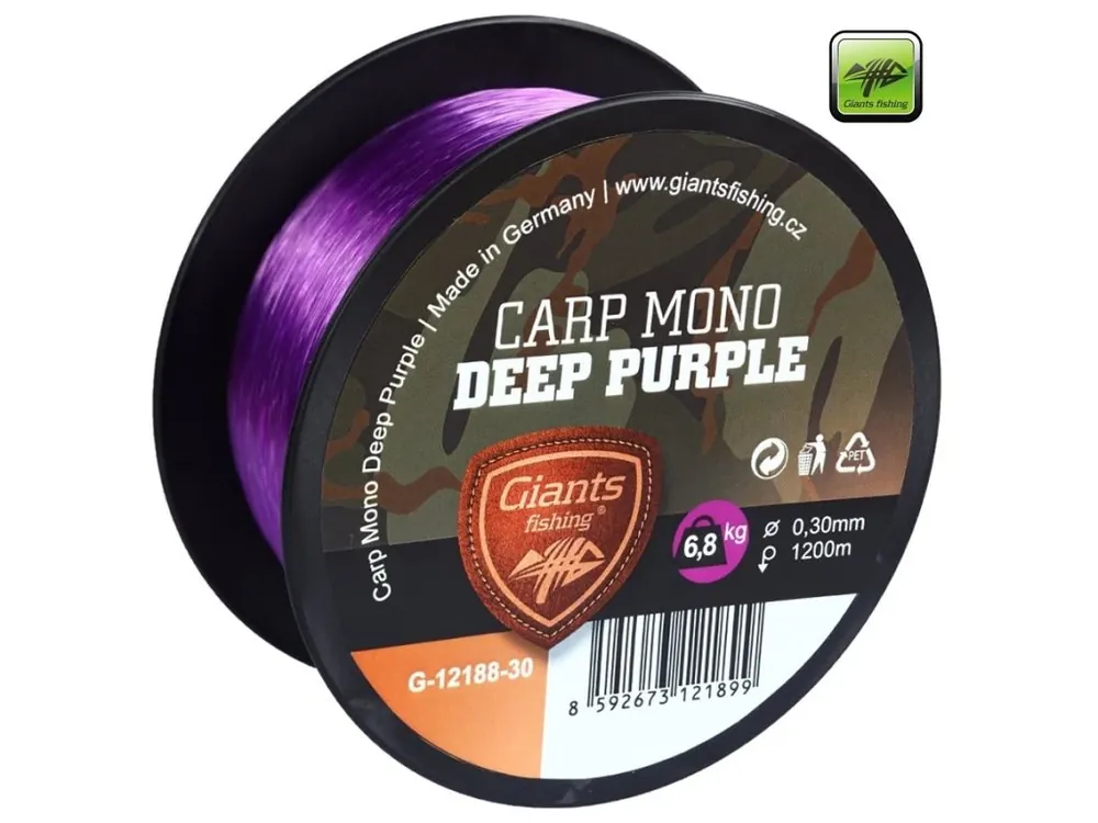 Giants Fishing vlasec Carp Mono Deep Purple 1000/1200 m Vrácení Zdarma