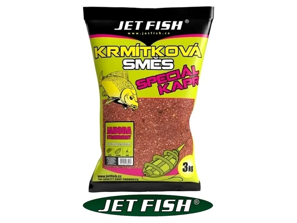 Finální Výprodej Jet Fish krmítková směs Speciál Kapr Jahoda 3 kg