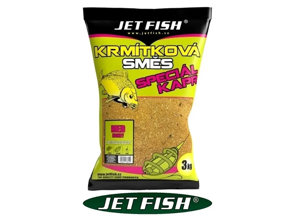 Jet Fish krmítková směs Speciál Kapr Med 3 kg Levný