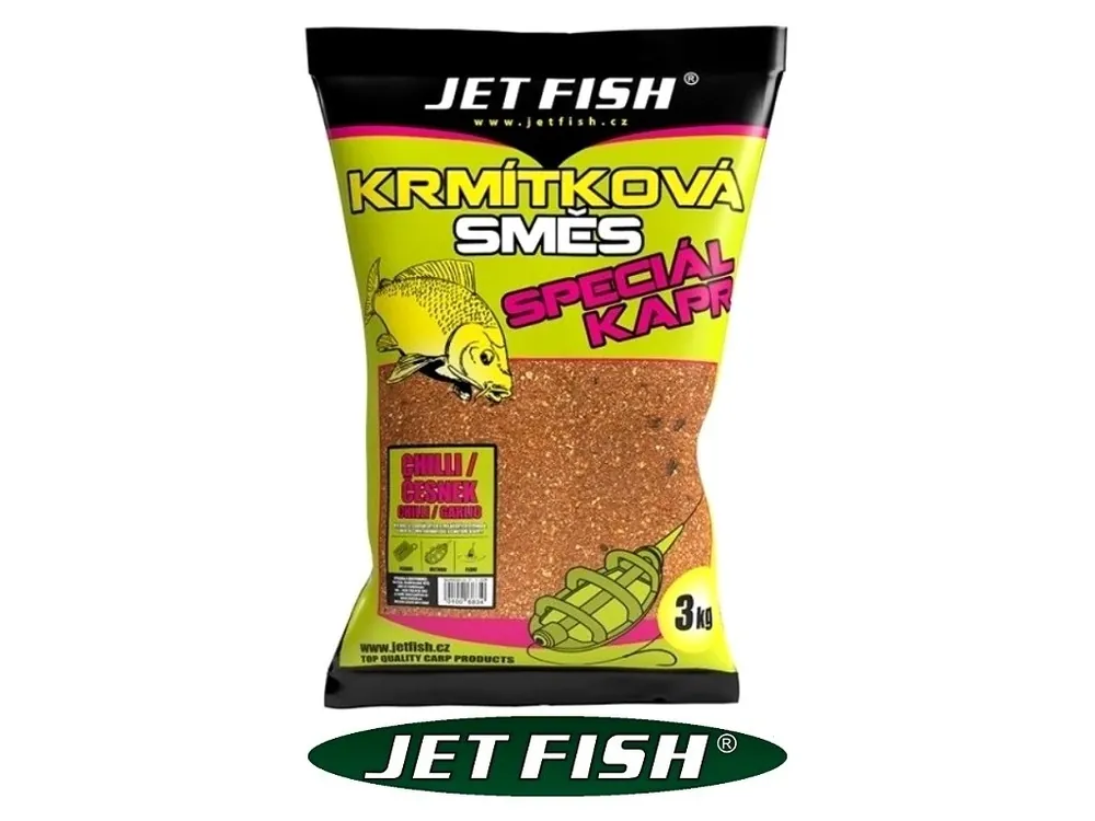 Jet Fish krmítková směs Speciál Kapr Chilli/Česnek 3 kg Ihned K Objednání