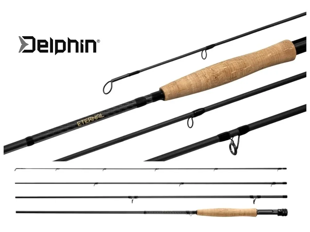 Horká Nabídka Muškařský prut Delphin ETERNAL 10ft/ 3/4 díly