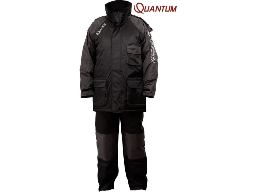 Originální Zimní rybářský oblek Quantum Winter Suit Black/Grey