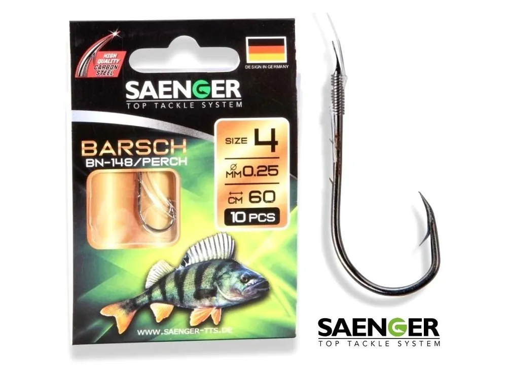 Rychlé Dodání Navázané háčky na okouny Saenger Barsch BN-148