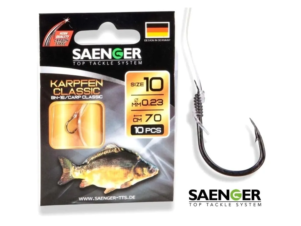 Navázané háčky na kapry Saenger Karpfen Classic BN-16 Nakupujte Hned